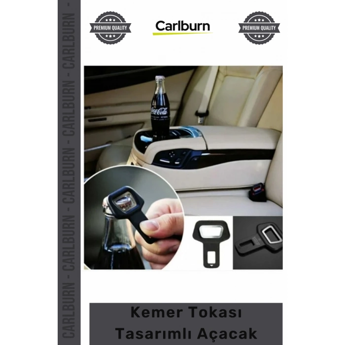 #Açacak Emniyet Kemeri Görünümlü Pratik Araba İçi Metal Cam Şişe Kemer Tokası Tasarımlı Açacak