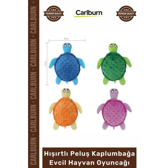 #Petshop Yumuşak Sesli Diş Kaşıyıcı Köpek Eğitici Hışırtlı Peluş Kaplumbağa Evcil Hayvan Oyuncağı