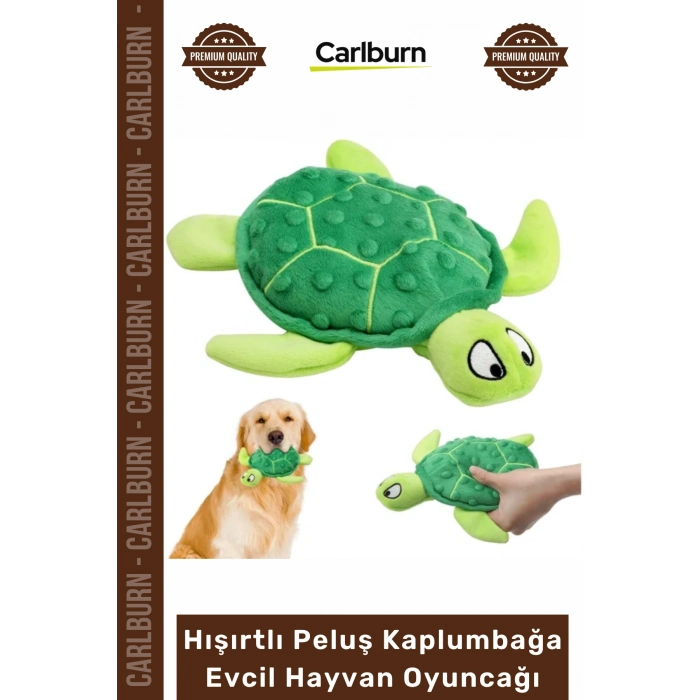 #Petshop Yumuşak Sesli Diş Kaşıyıcı Köpek Eğitici Hışırtlı Peluş Kaplumbağa Evcil Hayvan Oyuncağı