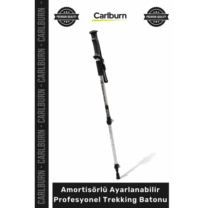 #Baston Alüminyum Hafif Teleskopik Anti Shock Amortisörlü Ayarlanabilir Profesyonel Trekking Baston