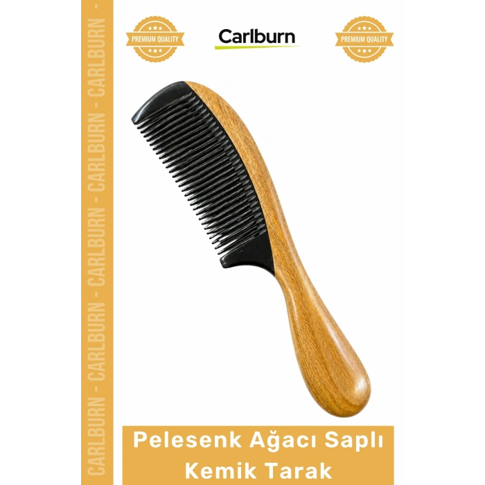 #Tarak Doğal Antistatik El İşçiliği Ergonomik Masaj Etkili Sağlıklı Pelesenk Ağacı Saplı Kemik Tarak