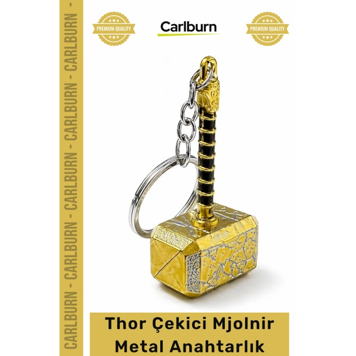 Özel Üretim Karakter Figür Hediye Koleksiyon Thor Çekici Mjolnir Metal Anahtarlık