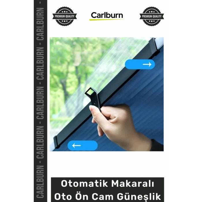 #Güneşlik Isı Yansıtıcı Alüminyum Folyo Pratik Sıcaktan Koruyan Araç Otomatik Makaralı Oto Ön Cam Güneşlik