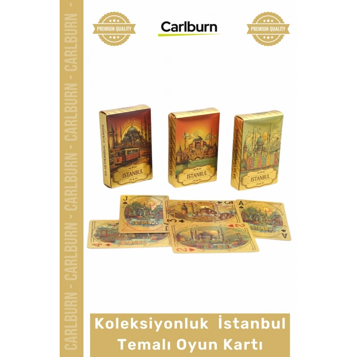 Özel Üretim Tasarım İskambil Destesi Poker Batak Koleksiyonluk Modern İstanbul Temalı Oyun Kartı