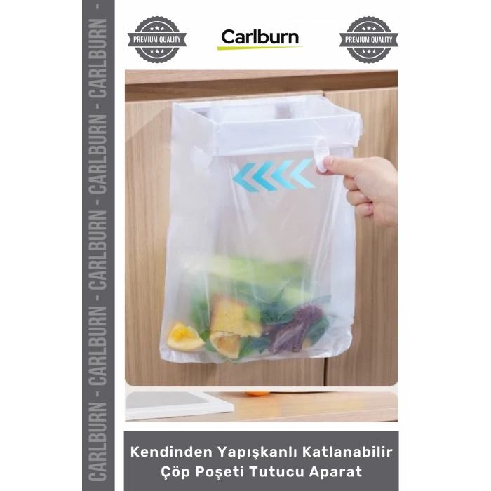 Özel Üretim Mutfak Organizer Pratik Askı Kendinden Yapışkanlı Katlanabilir Çöp Poşeti Tutucu Aparat