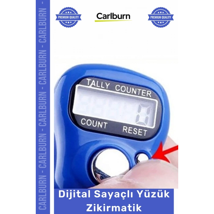 Özel Üretim Dijital Sayaçlı Ayarlanabilir Silikon Kayışlı Ergonomik Taşınabilir Sayaç Yüzük Zikirmatik