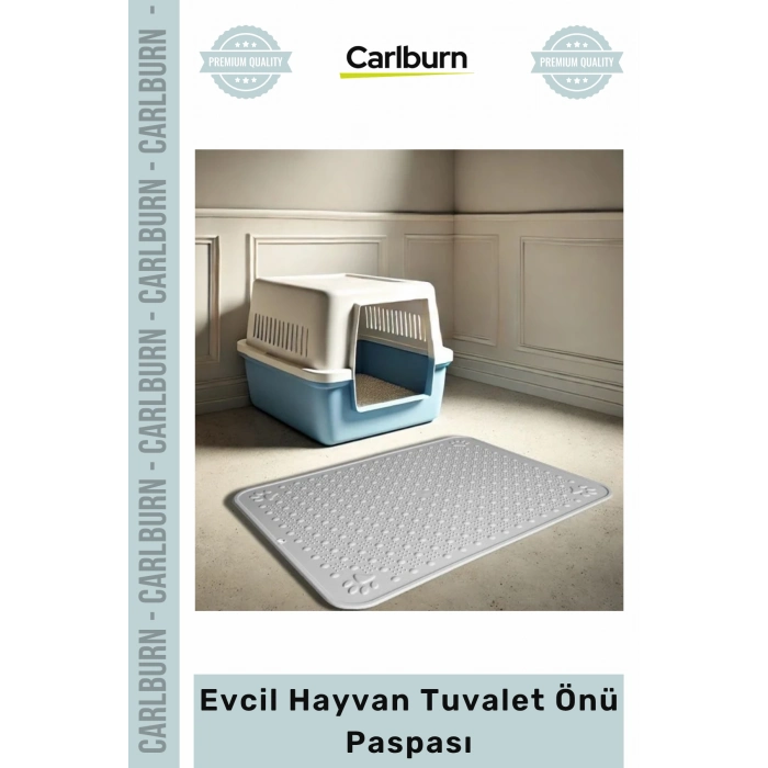 Özel Üretim Kaymaz PVC Yıkanabilir Kedi Köpek Kum Tutucu Hijyenik Evcil Hayvan Tuvalet Önü Paspası