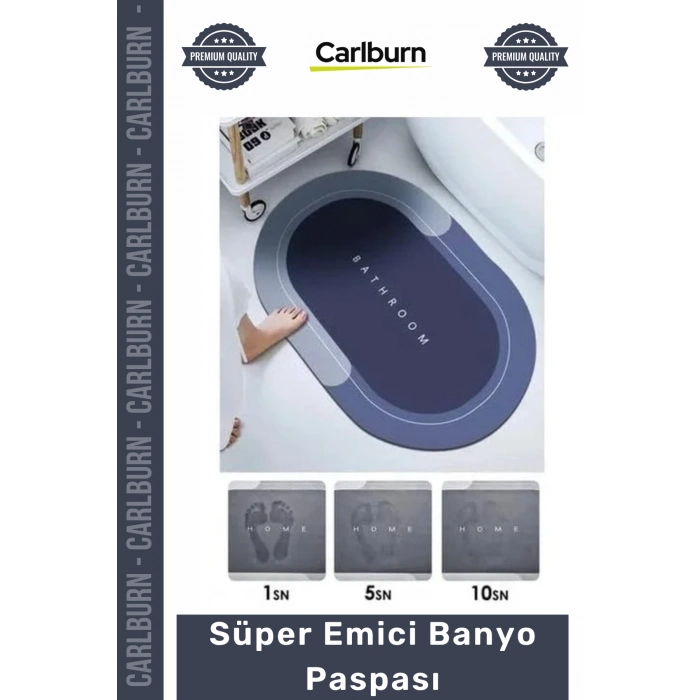 #Paspas Kaydırmaz Tabanlı Hızlı Kuruyan Mikrofiber 38x58 cm Şık Modern Süper Emici Banyo Paspası