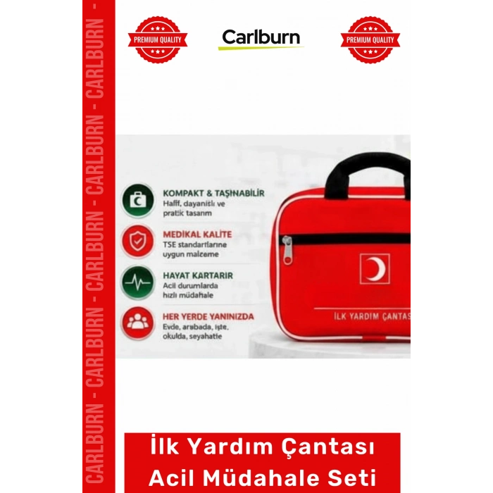 #İlkYardımSeti Medikal Araç Ev Ofis Kompakt Taşınabilir Medikal İlk Yardım Çantası Acil Müdahale Seti