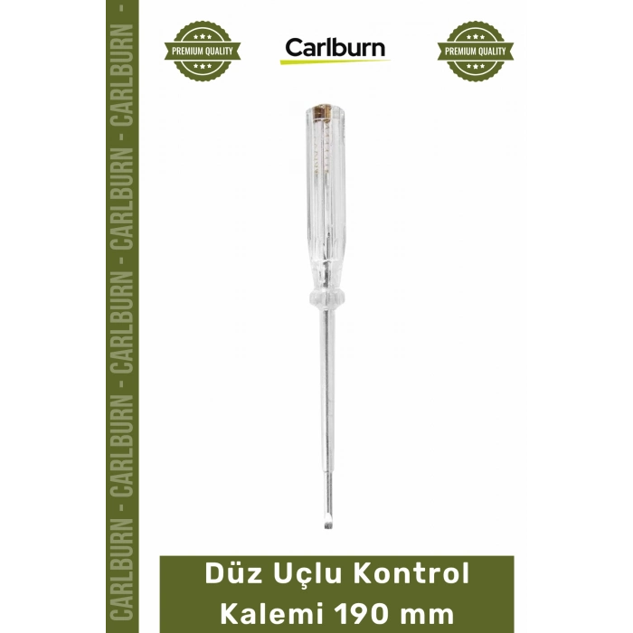 #KontrolKalemi Sağlam Elektrikçi El Aleti Çelik Uçlu Kaliteli Dayanıklı Düz Uçlu Kontrol Kalemi 190 mm