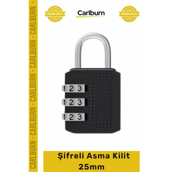 #AsmaKilit Güvenlik Çelik Gövde Koruyucu Uzun Ömürlü Dayanıklı Kaliteli Şifreli Asma Kilit 25mm