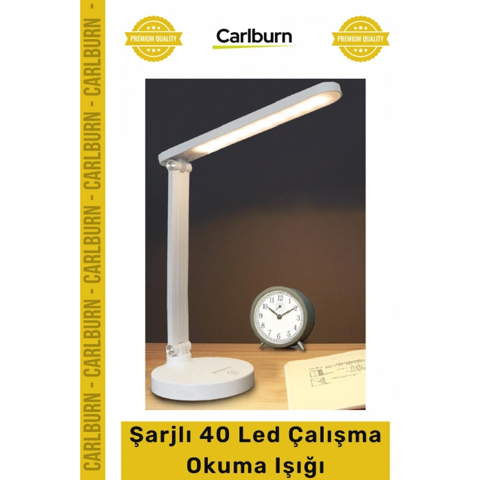 #MasaLambası Şarjlı 40 Led Çalışma Okuma Işığı Kademeli Masa Lambası Ayarlanabilir Renk Tonu Ve Parlaklık