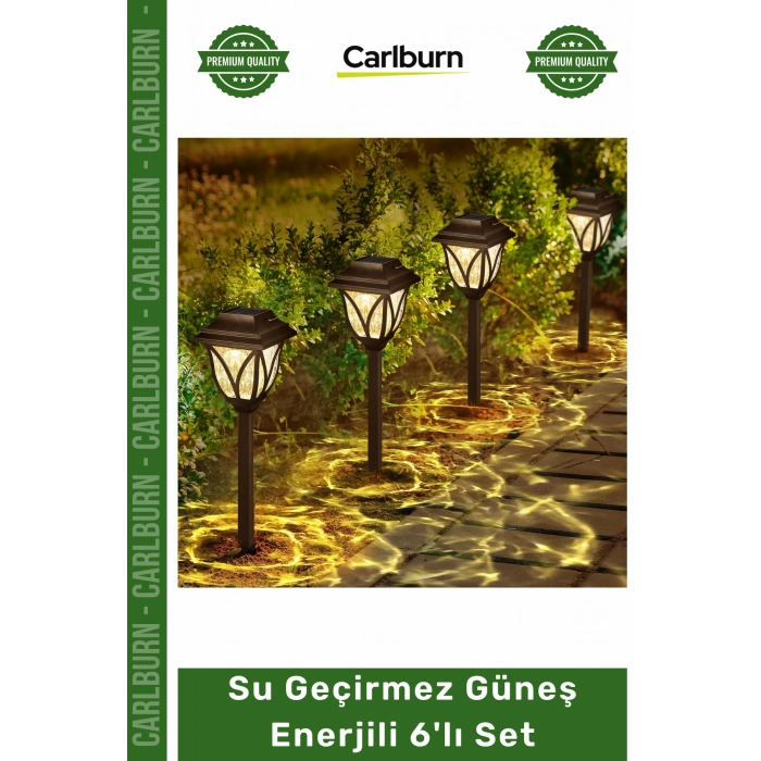 #Solar Dekoratif Su Geçirmez Güneş Enerjili Led 6lı Seti Solar Bahçe Aydınlatması Gün Işığı Aydınlatma