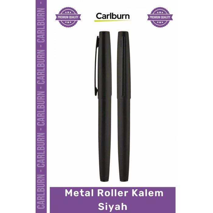 #Kalem Kurumsal Hediye Lüks Tasarım Şık Kaliteli Ofis Gereci Prestij Metal Roller Kalem Siyah