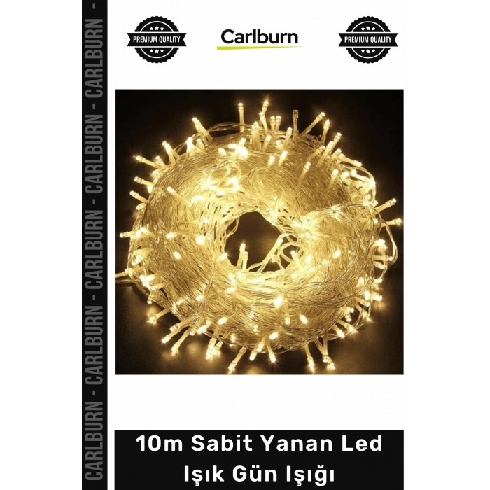 #LedIşık Dekoratif Yılbaşı Aydınlatma Kaliteli Dayanıklı Soft 10m Sabit Yanan Led Işık Gün Işığı