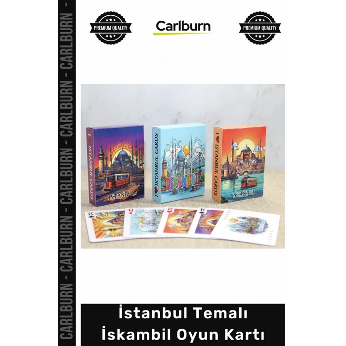 #OyunKartı Hediyelik Hatıra Galata Kız Kulesi Baskılı Kaliteli İstanbul Temalı İskambil Oyun Kartı
