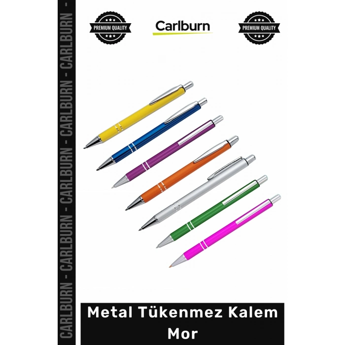 #Kalem Promosyon Kurumsal Hediye Logolu Şık Lüks Kaliteli Dayanıklı Metal Tükenmez Kalem Mor