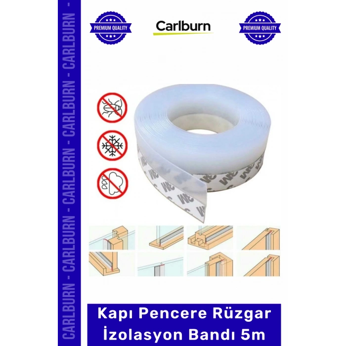 Özel Üretim Kapı Pencere Isı Yalıtım Fitili Yapışkanlı Soğuk Toz İzolasyon 5 Metre Rüzgar Kesici Bant