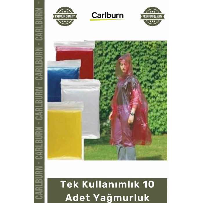 #Yağmurluk Su Geçirmez Pratik Kullan At Şeffaf Kapüşonlu Acil Durum Tek Kullanımlık 10 Adet Yağmurluk