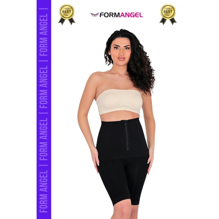 #Korse Yüksek Bel Karın Mide Toparlayıcı Popo Sıkılaştırıcı Paçalı Kadın Agraflı Korse - 1 Adet