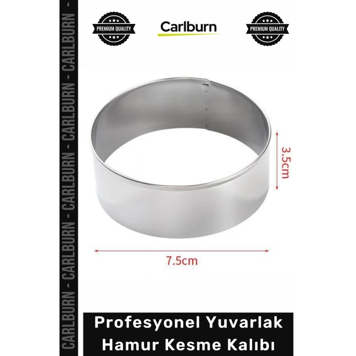 #Kalıp Paslanmaz Çelik Mantı Kurabiye Donut Kesici 75 cm Profesyonel Yuvarlak Hamur Kesme Kalıbı