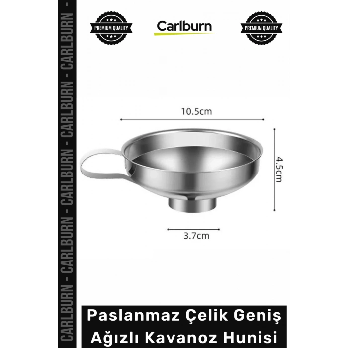 #Huni Profesyonel Reçel Sos Konserve Dolum Aparatı Paslanmaz Çelik Geniş Ağızlı Kavanoz Hunisi