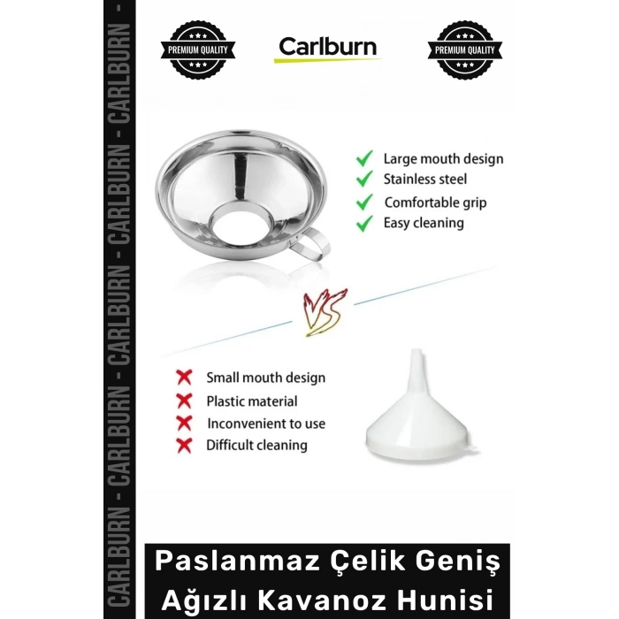 #Huni Profesyonel Reçel Sos Konserve Dolum Aparatı Paslanmaz Çelik Geniş Ağızlı Kavanoz Hunisi