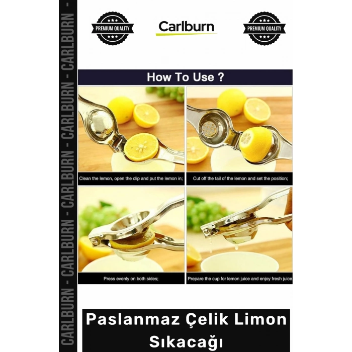 Özel Üretim Manuel Ergonomik Metal Mutfak Bar Tipi Kaliteli Meyve Sıkma Aparatı Paslanmaz Çelik Limon Sıkacağı