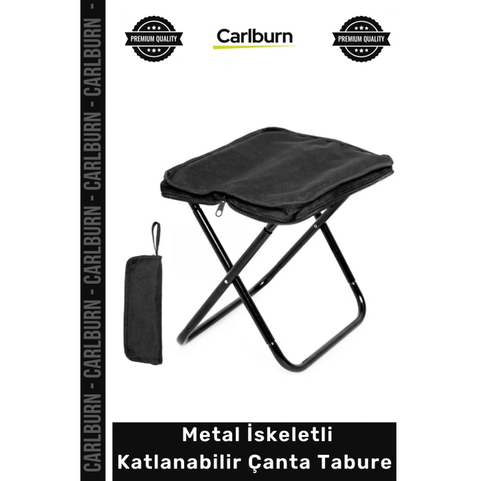 #Tabure Portatif Hafif Kamp Piknik Balıkçı Dayanıklı Metal İskeletli Katlanabilir Çanta Tabure