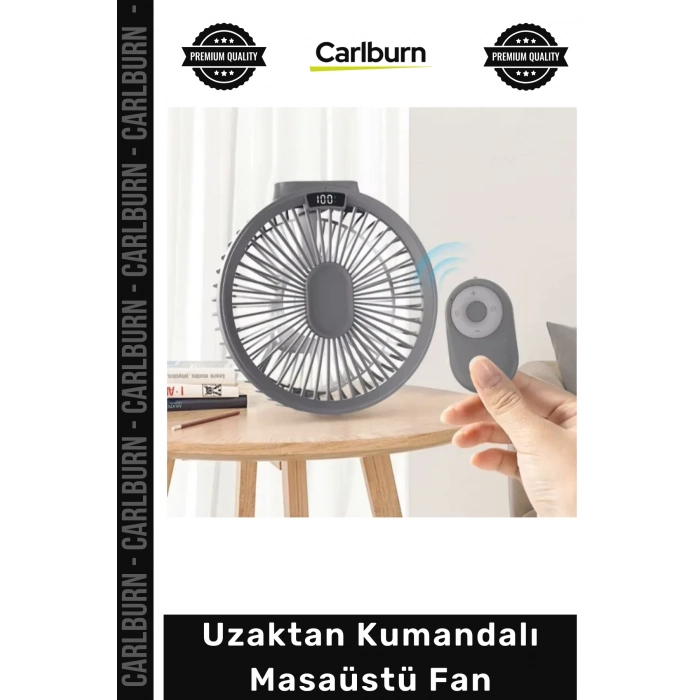 #Vantilatör Dijital Göstergeli Şarjlı Sessiz Gece Lambalı Portatif Uzaktan Kumandalı Masaüstü Fan
