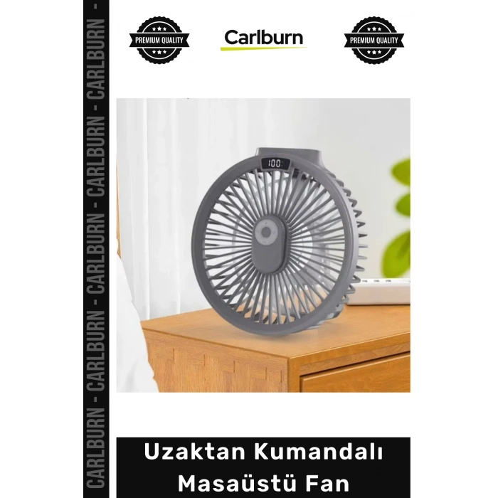 #Vantilatör Dijital Göstergeli Şarjlı Sessiz Gece Lambalı Portatif Uzaktan Kumandalı Masaüstü Fan