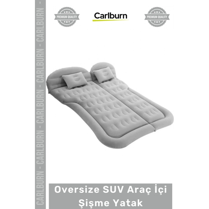 #Yatak Konforlu Kamp Karavan Ortopedik Kadife Oversize SUV Araç İçi Şişme Yatak 175x135x15 cm