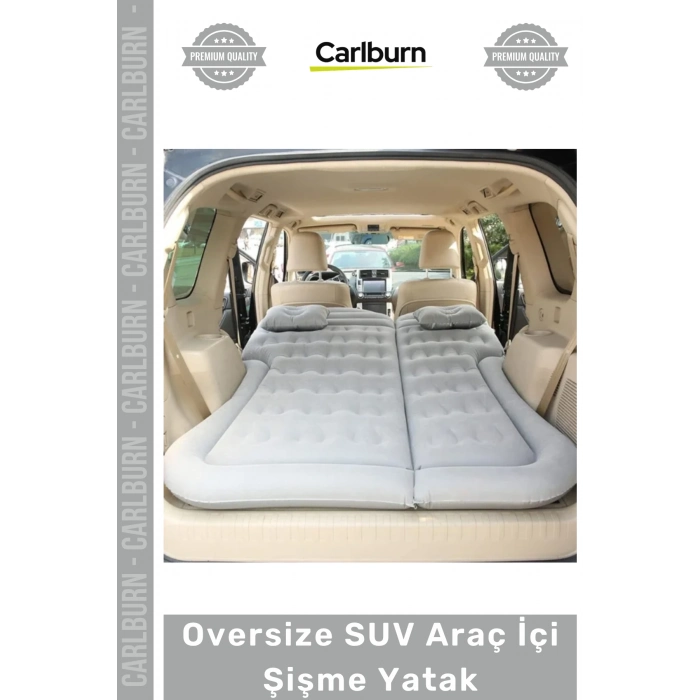 #Yatak Konforlu Kamp Karavan Ortopedik Kadife Oversize SUV Araç İçi Şişme Yatak 175x135x15 cm