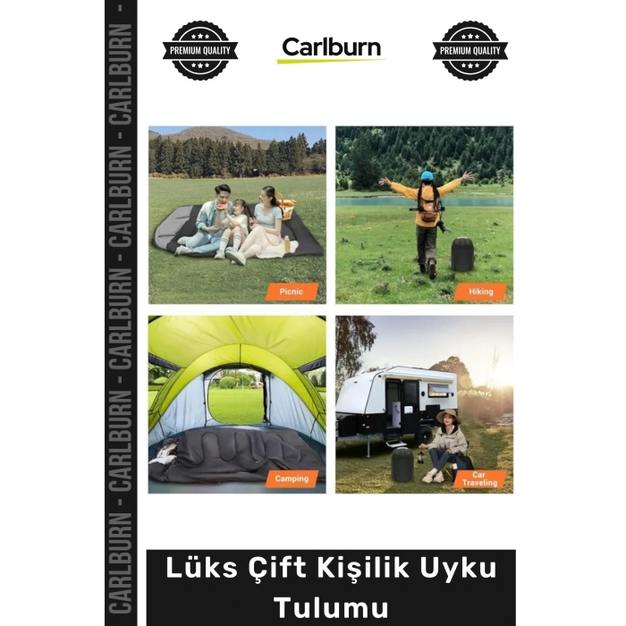 #UykuTulumu Kamp Karavan Su Geçirmez Geniş Termal Isı Yalıtımlı Dağcılık Lüks Çift Kişilik Uyku Tulumu