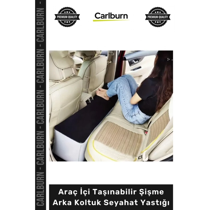 Özel Üretim Konforlu Bacak Dinlendirme SUV Araç İçi Taşınabilir Şişme Arka Koltuk Seyahat Yastığı