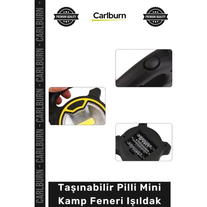 Özel Üretim COB LED Aydınlatma Outdoor Acil Durum Pratik Hafif Taşınabilir Pilli Mini Kamp Feneri Işıldak