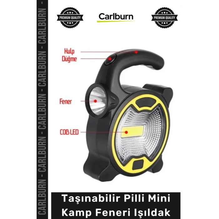 Özel Üretim COB LED Aydınlatma Outdoor Acil Durum Pratik Hafif Taşınabilir Pilli Mini Kamp Feneri Işıldak