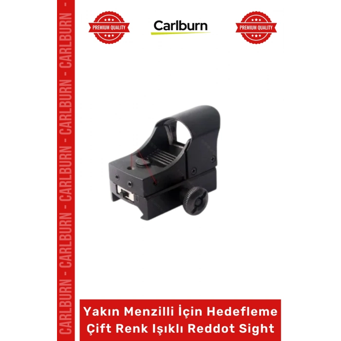 Özel Üretim Spike JH600 1x Optik Avcı Yakın Menzilli Hedefleme Çift Renk Işıklı Reddot Sight