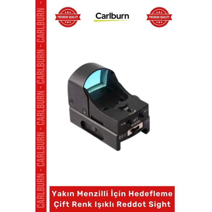 Özel Üretim Spike JH600 1x Optik Avcı Yakın Menzilli Hedefleme Çift Renk Işıklı Reddot Sight