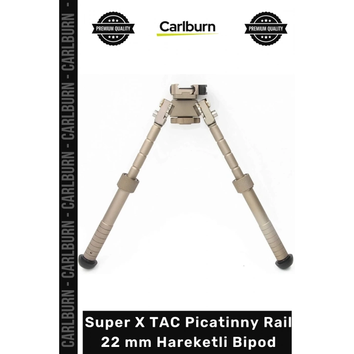 #Bipod Taktik Sağlam Alüminyum Katlanır Super X TAC Picatinny Rail 22 mm Hareketli Bipod