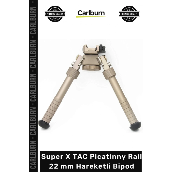 #Bipod Taktik Sağlam Alüminyum Katlanır Super X TAC Picatinny Rail 22 mm Hareketli Bipod