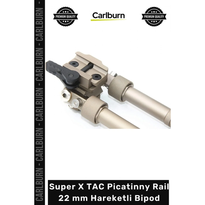 #Bipod Taktik Sağlam Alüminyum Katlanır Super X TAC Picatinny Rail 22 mm Hareketli Bipod