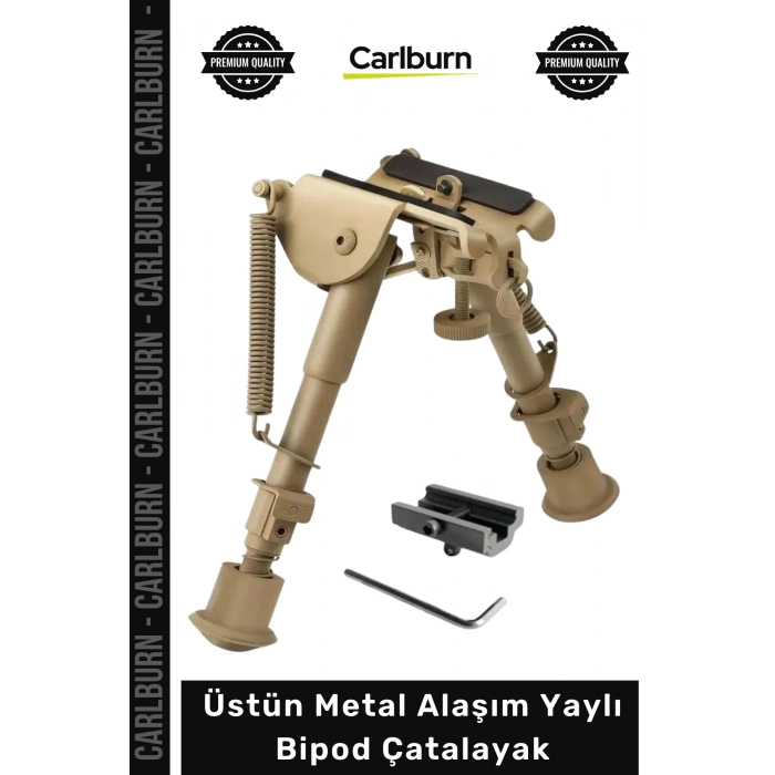 #Bipod Profesyonel Atış Destek Aparatı Ayarlanabilir Üstün Metal Alaşım Yaylı Bipod Çatalayak