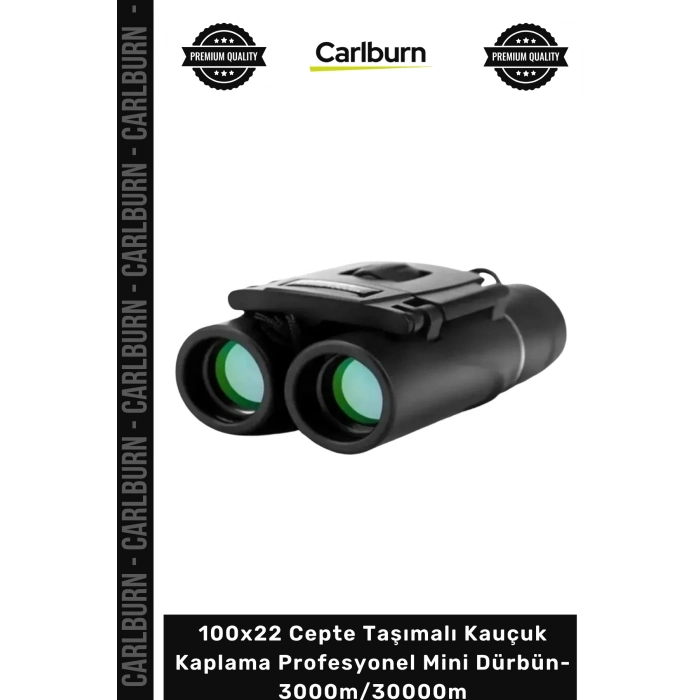 #Dürbün Uzun Menzil 100x22 Cepte Taşımalı Kauçuk Kaplama Profesyonel Mini Dürbün 3000m30000m