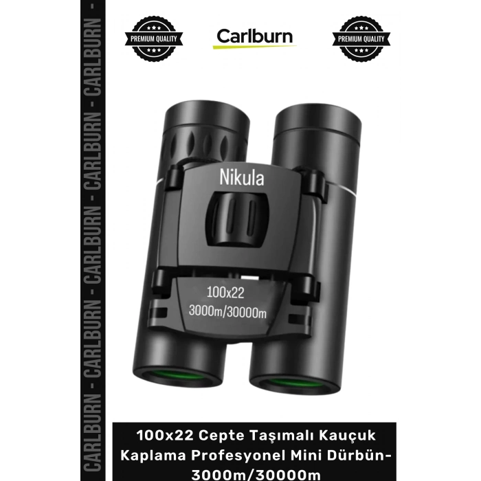 #Dürbün Uzun Menzil 100x22 Cepte Taşımalı Kauçuk Kaplama Profesyonel Mini Dürbün 3000m30000m