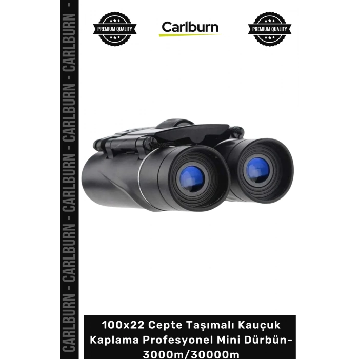 #Dürbün Uzun Menzil 100x22 Cepte Taşımalı Kauçuk Kaplama Profesyonel Mini Dürbün 3000m30000m