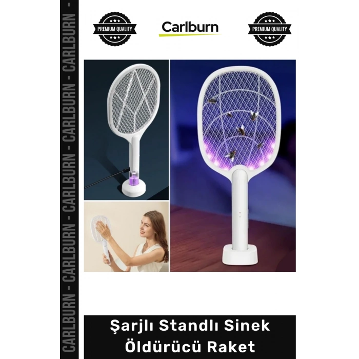 #Raket UV Mor Işık 5W Güçlü USB Şarjlı Sivrisinek Kovucu Taşınabilir Şarjlı Standlı Sinek Öldürücü Raket