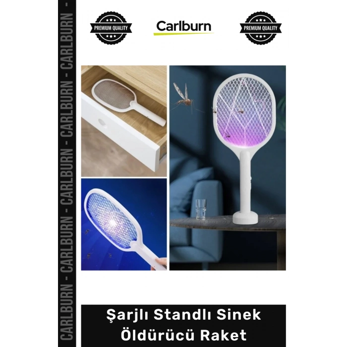#Raket UV Mor Işık 5W Güçlü USB Şarjlı Sivrisinek Kovucu Taşınabilir Şarjlı Standlı Sinek Öldürücü Raket