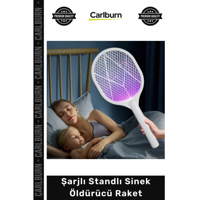 #Raket UV Mor Işık 5W Güçlü USB Şarjlı Sivrisinek Kovucu Taşınabilir Şarjlı Standlı Sinek Öldürücü Raket