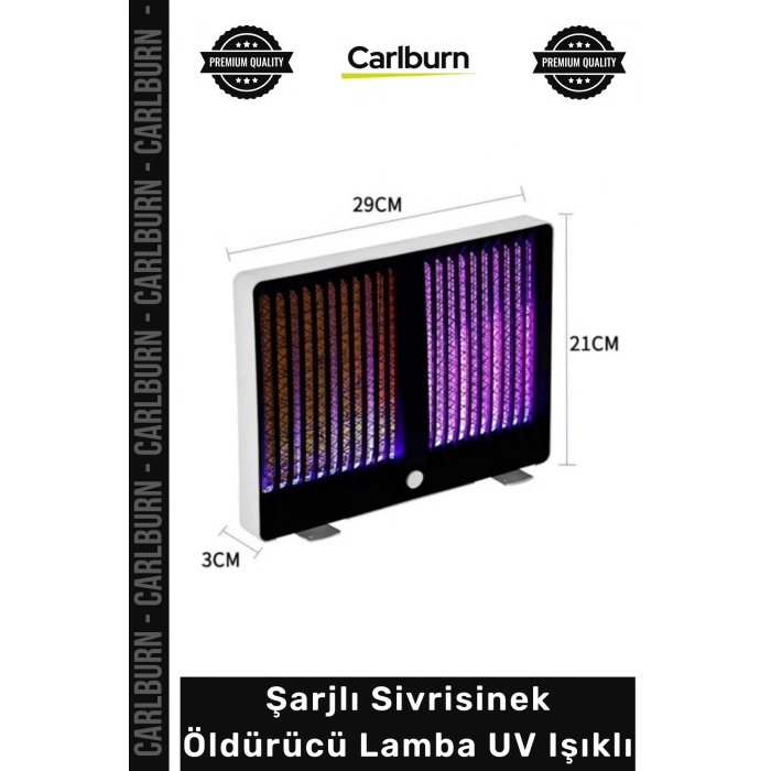Sessiz Kimyasalsız Taşınabilir Güçlü Haşere Kovma Kamp Ev Şarjlı Sivrisinek Öldürücü Lamba UV Işıklı